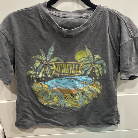 O'Neill Tops - O’Neill Girls size small crop surf tshirt.  oversized crop size S